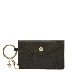 Scarlino Women's keyring in leather color black