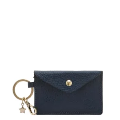 Scarlino Women's keyring in leather color blue