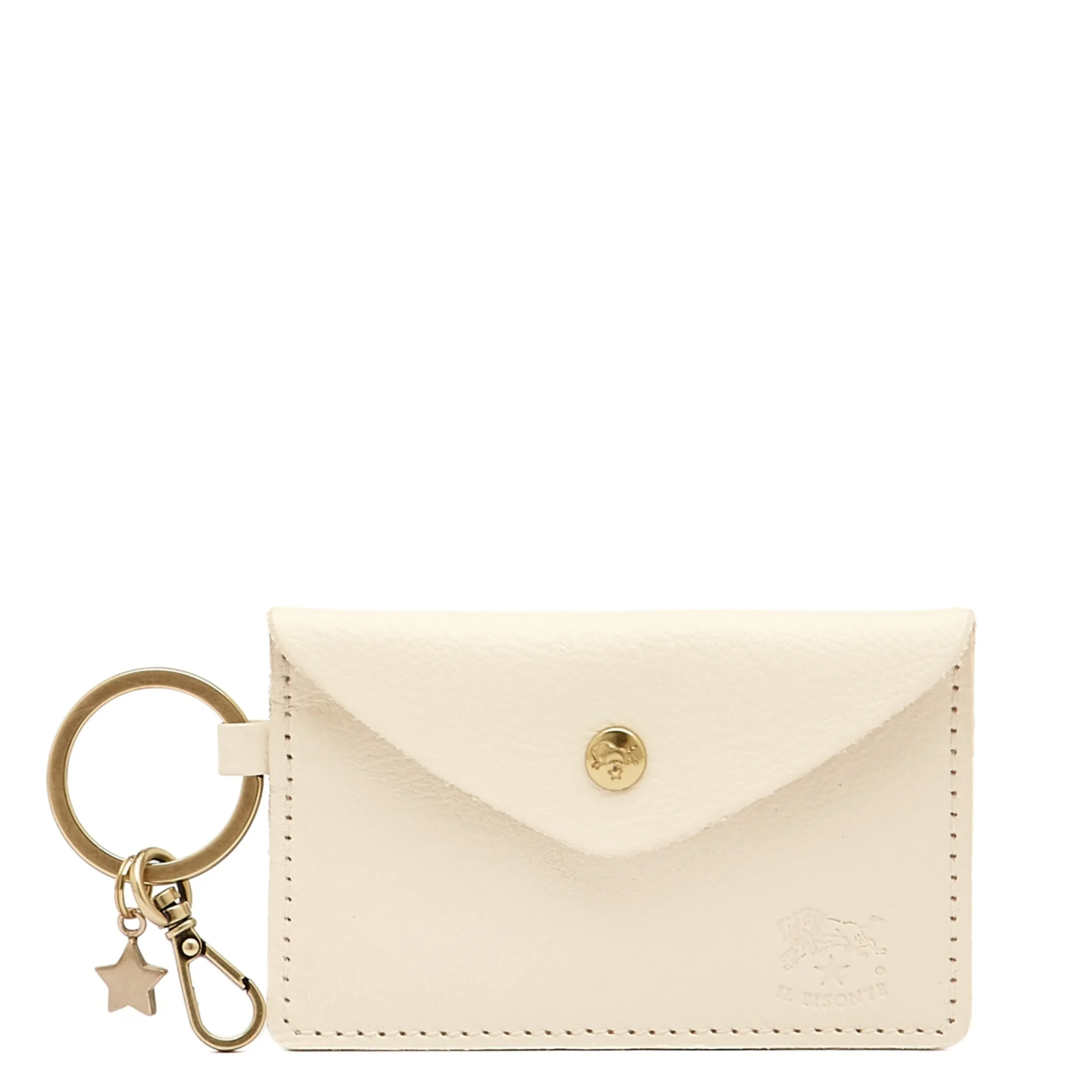 Scarlino Women's keyring in leather color milk
