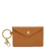 Scarlino Women's keyring in leather color gianduia