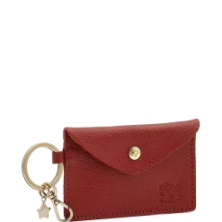 Scarlino Women's keyring in leather color red