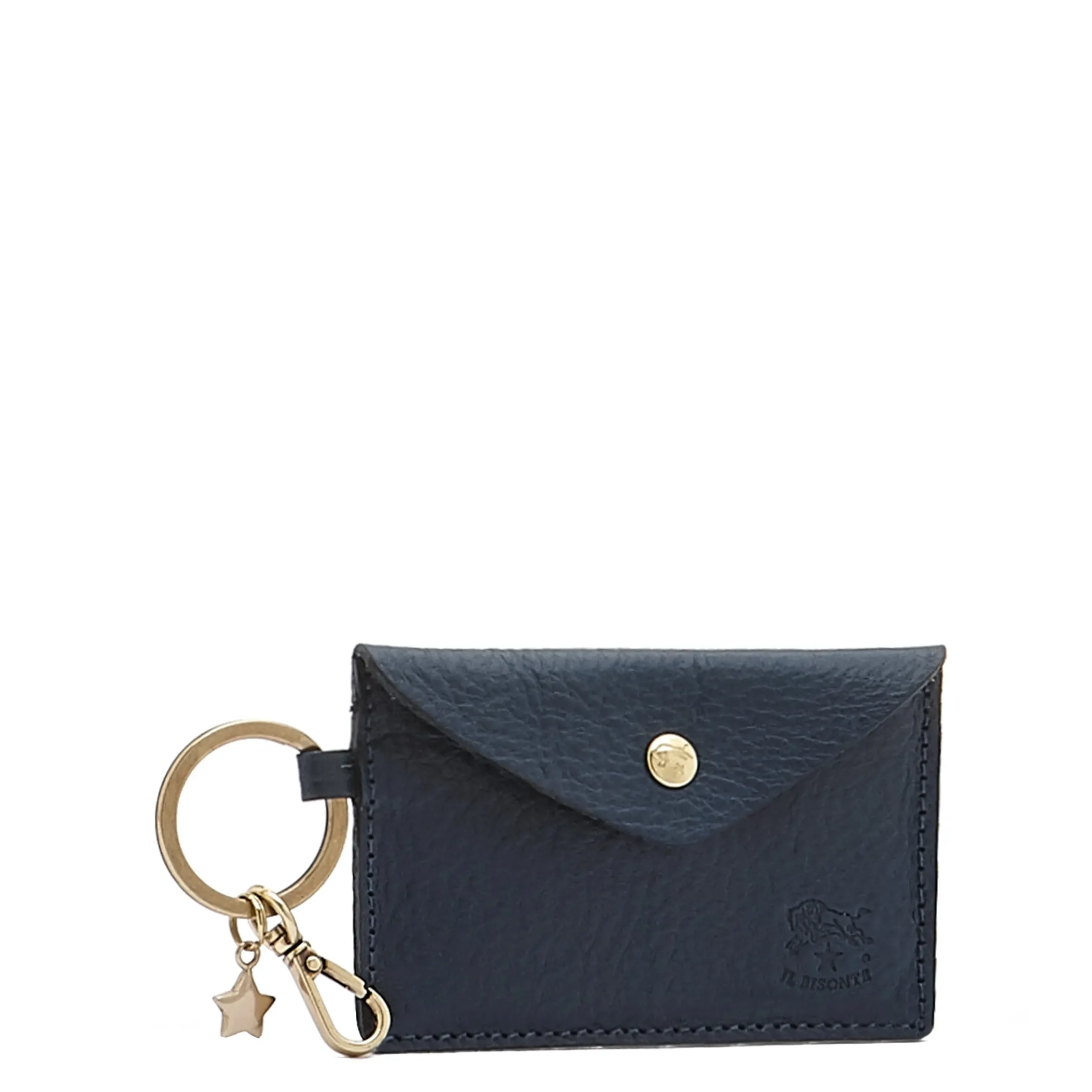 Scarlino Women's keyring in leather color blue
