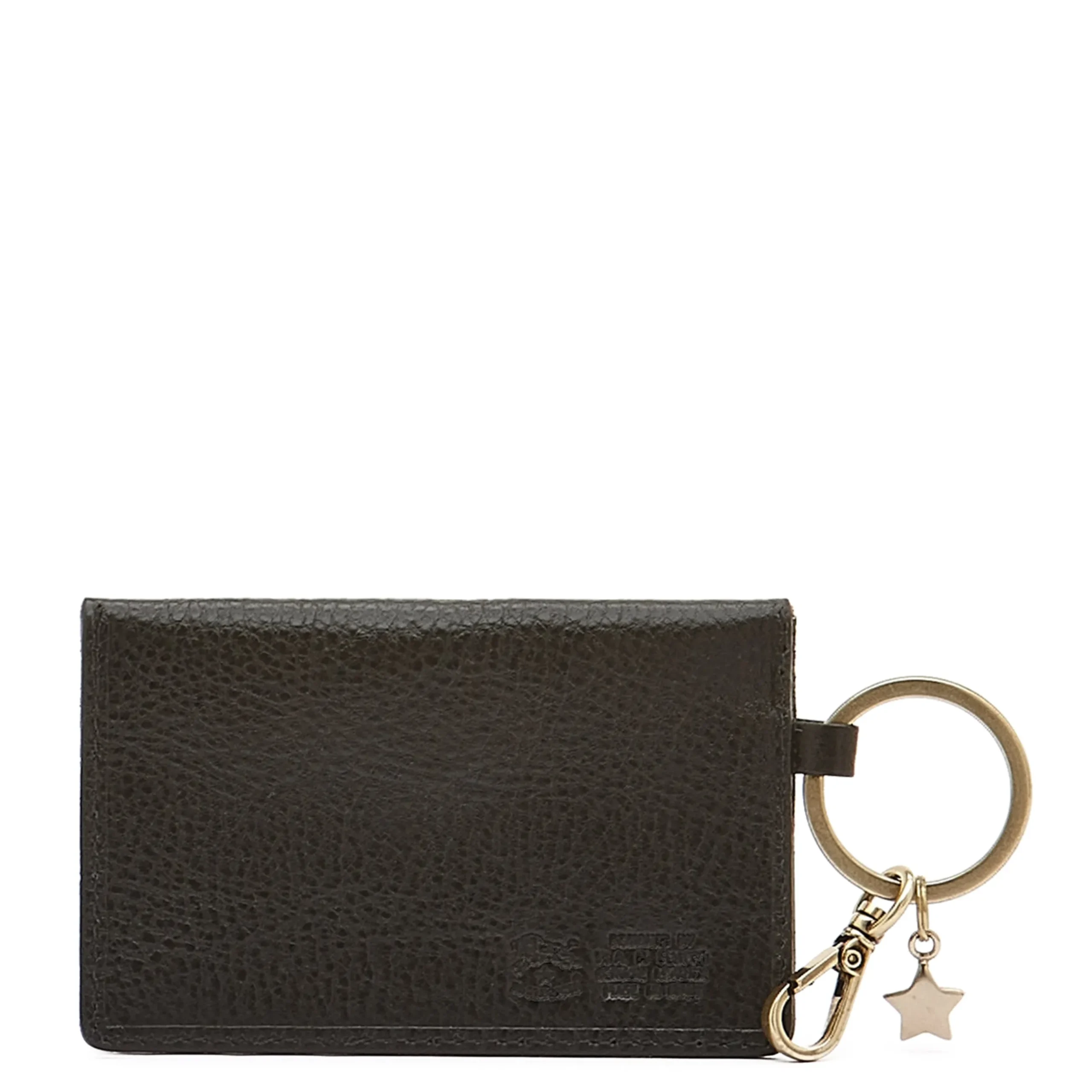 Scarlino Women's keyring in leather color black
