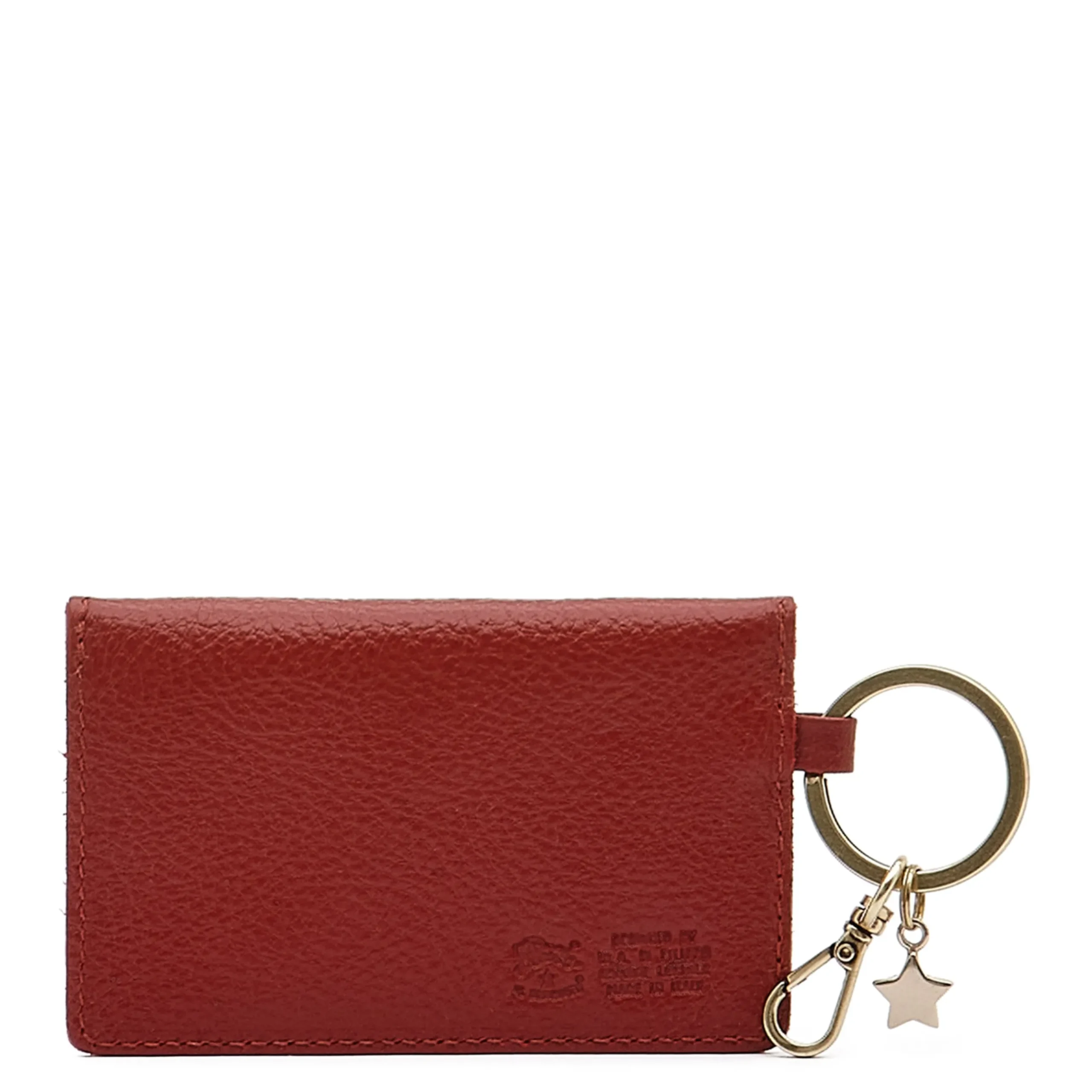 Scarlino Women's keyring in leather color red