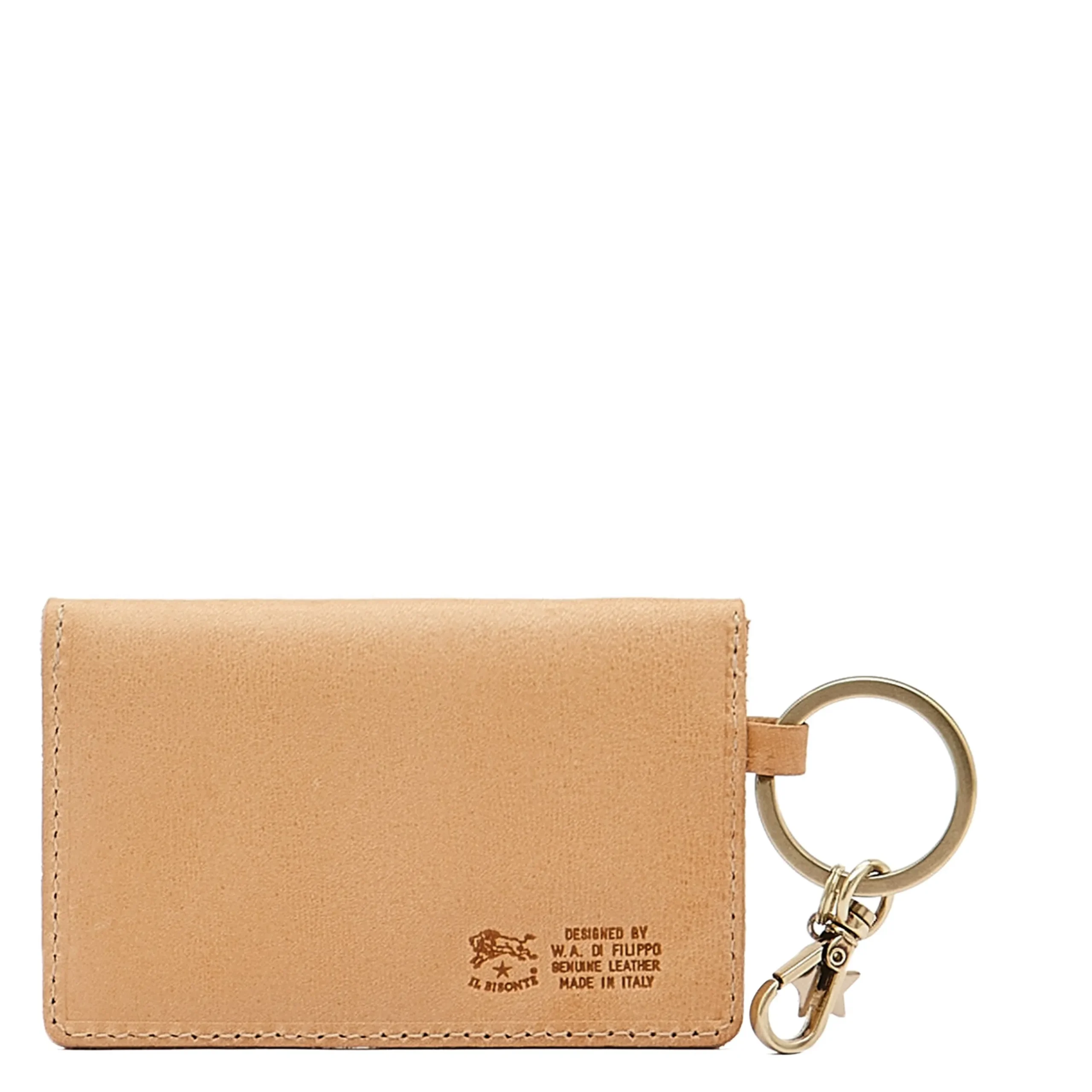 Scarlino Women's keyring in leather color natural