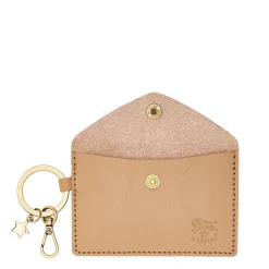 Scarlino Women's keyring in leather color caffelatte