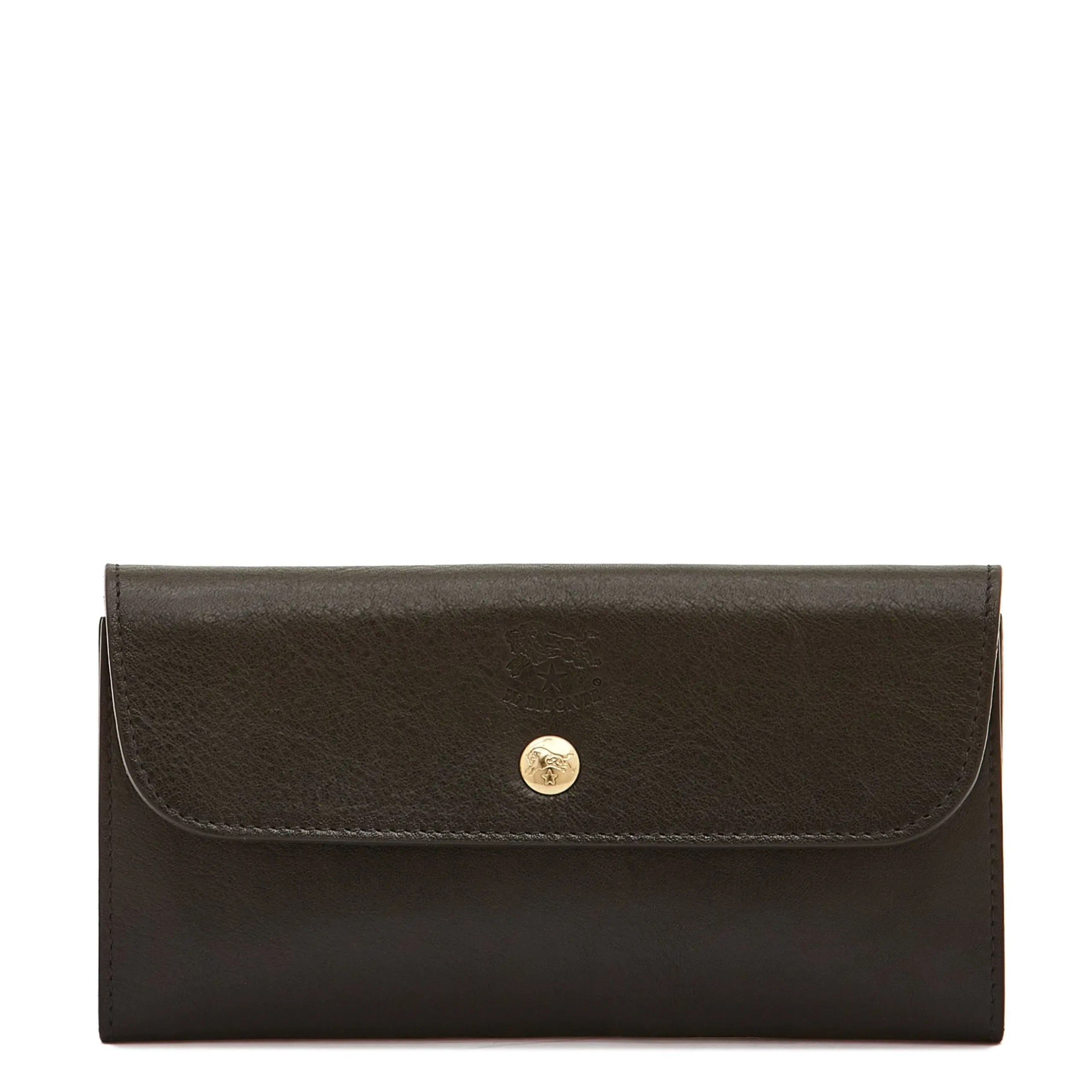 Siena Women's continental wallet in leather color black