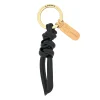 Snodo Women's keyring in leather color black