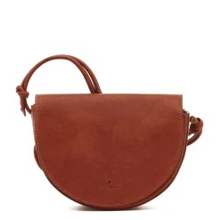 Snodo Women's crossbody bag in vintage leather color sepia