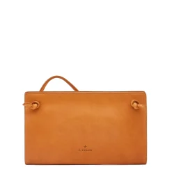 Snodo Women's crossbody bag in vintage leather color natural