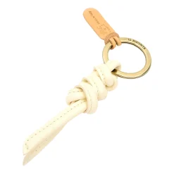 Snodo Women's keyring in leather color milk
