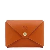 Sovana Card case in leather color caramel
