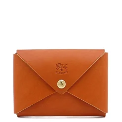Sovana Card case in leather color caramel