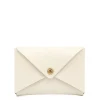 Sovana Card case in leather color milk