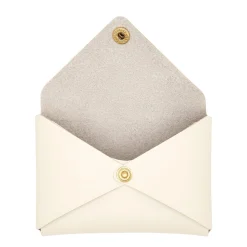 Sovana Card case in leather color milk