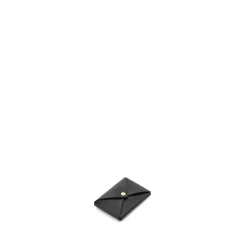 Sovana Card case in leather color black