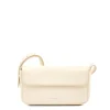 Studio Women's crossbody bag in leather color white