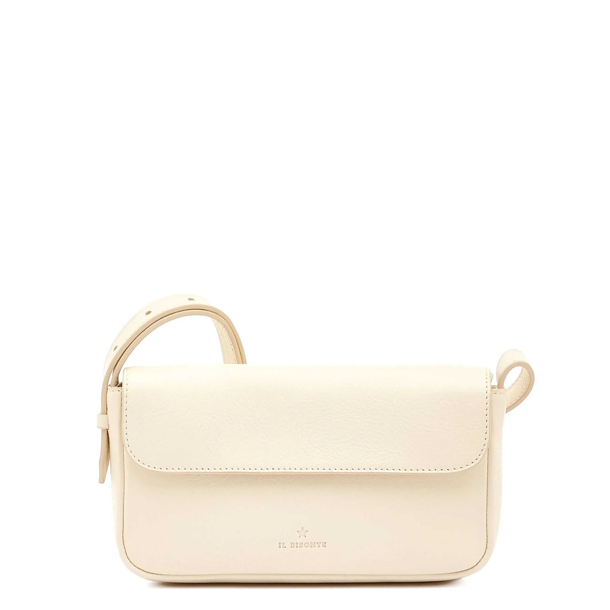 Studio Women's crossbody bag in leather color white