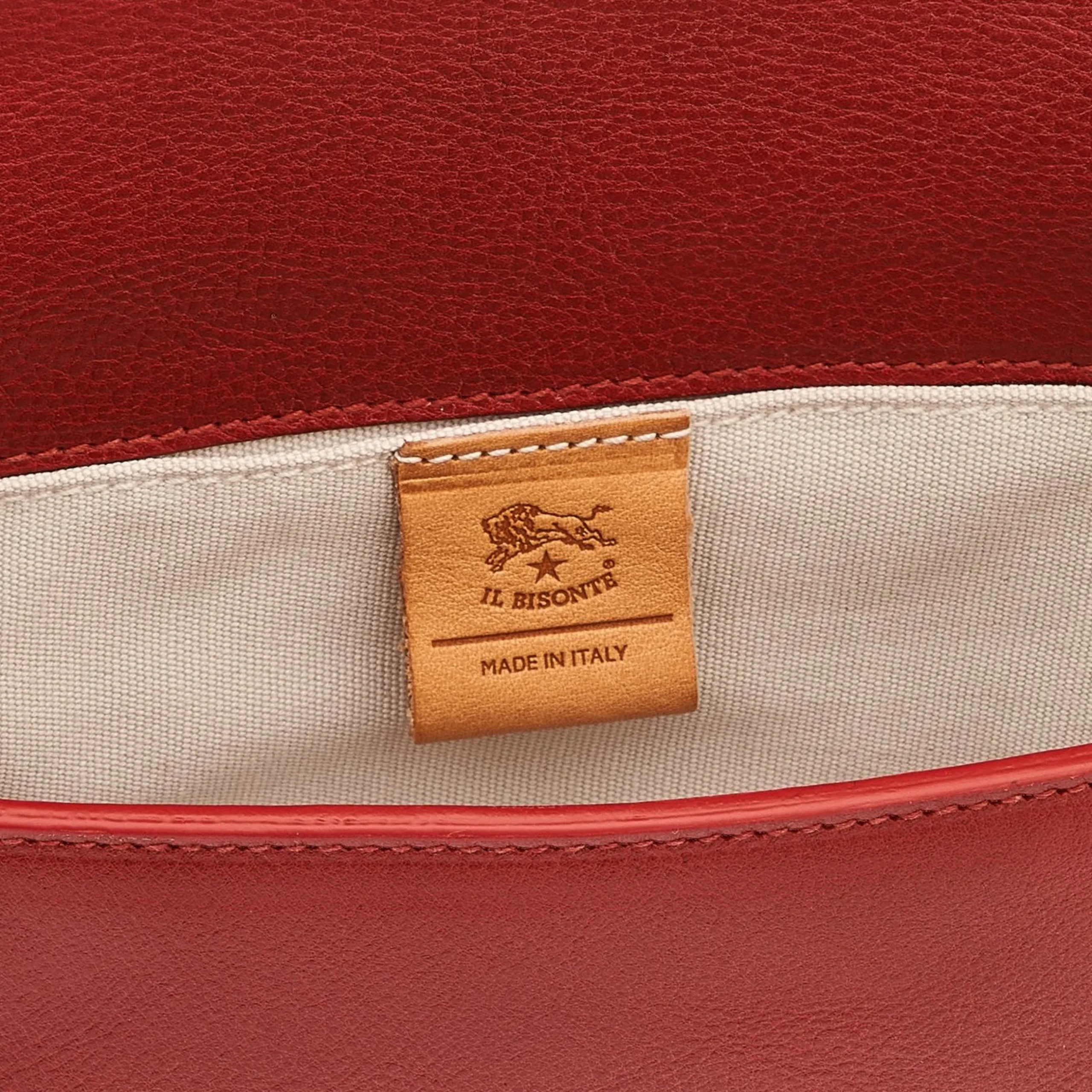 Studio Women's crossbody bag in leather color red