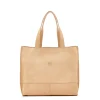 Talamone Women's tote bag in leather color natural