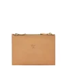 Talamone Women's clutch bag in leather color natural