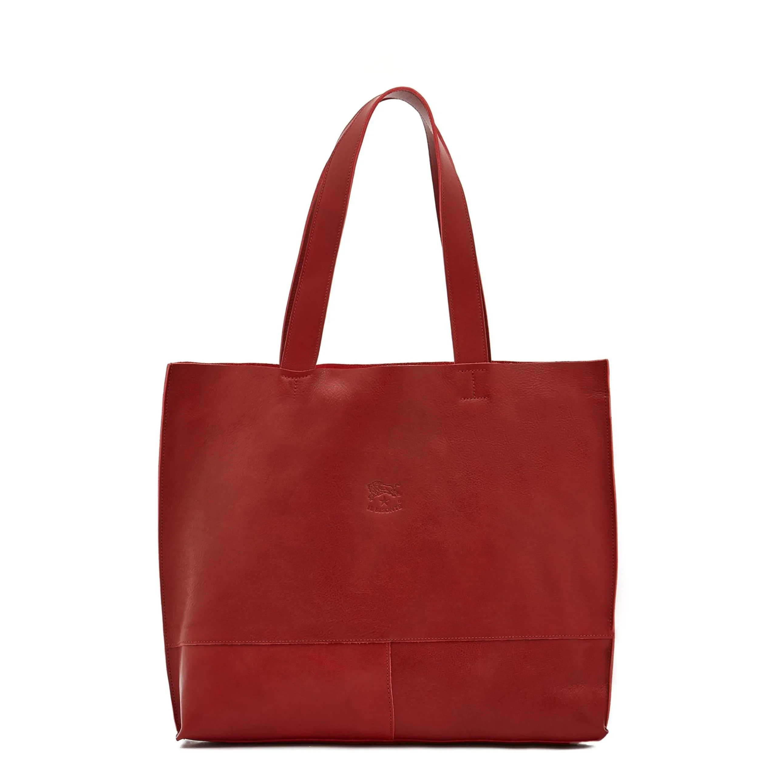 Talamone Women's tote bag in leather color red