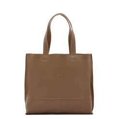 Talamone Women's tote bag in leather color light grey