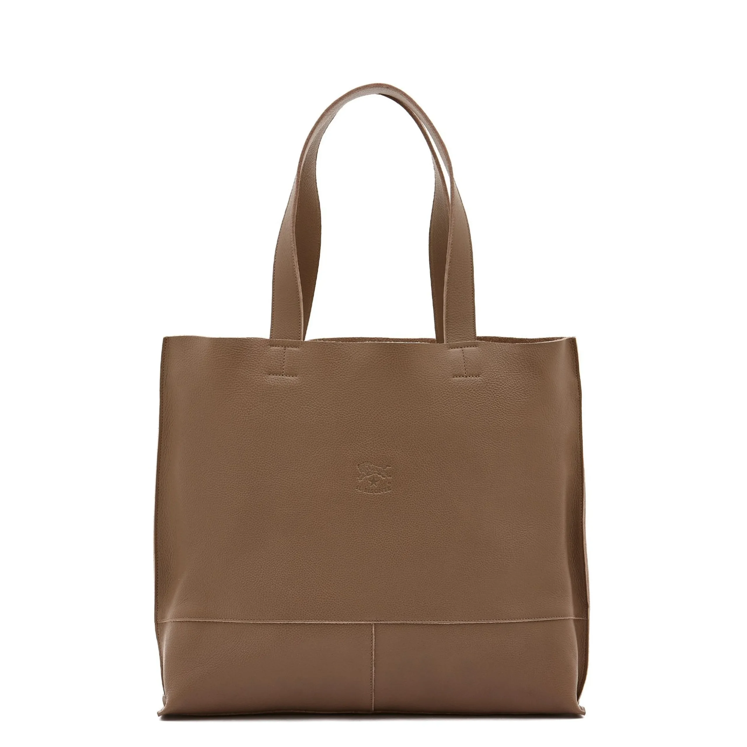 Talamone Women's tote bag in leather color light grey