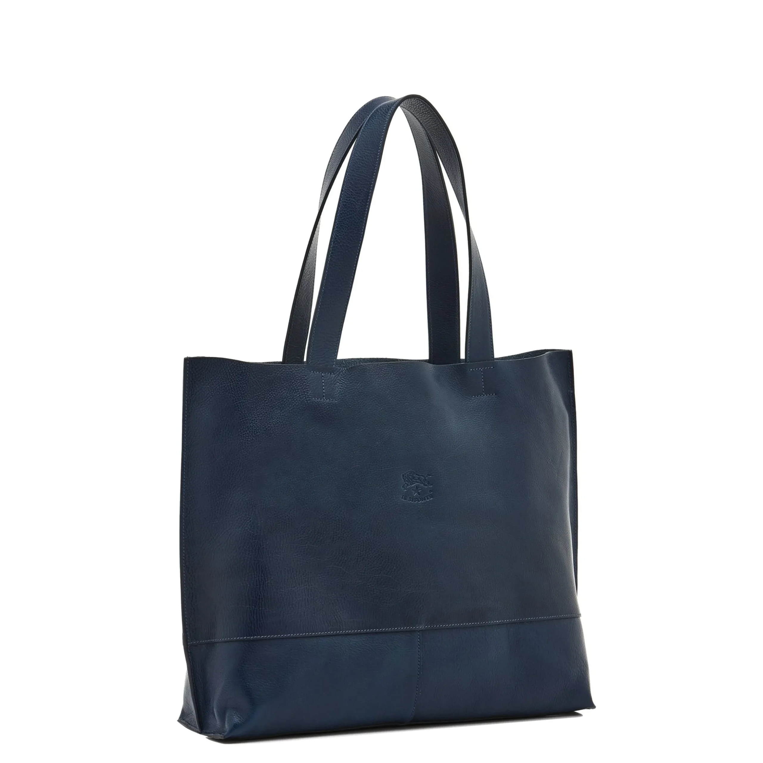 Talamone Women's tote bag in leather color blue