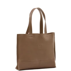 Talamone Women's tote bag in leather color light grey