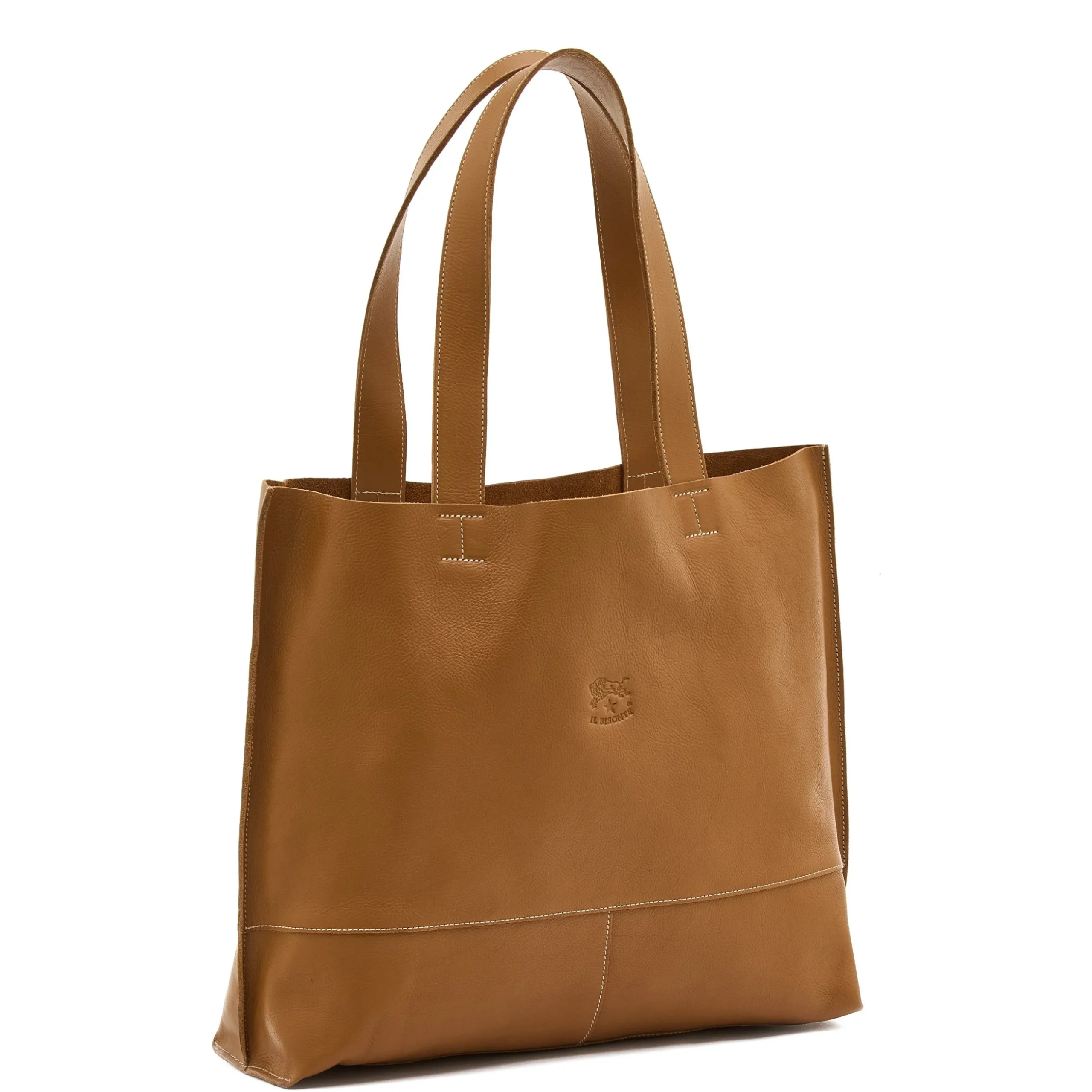 Talamone Women's tote bag in leather color gianduia