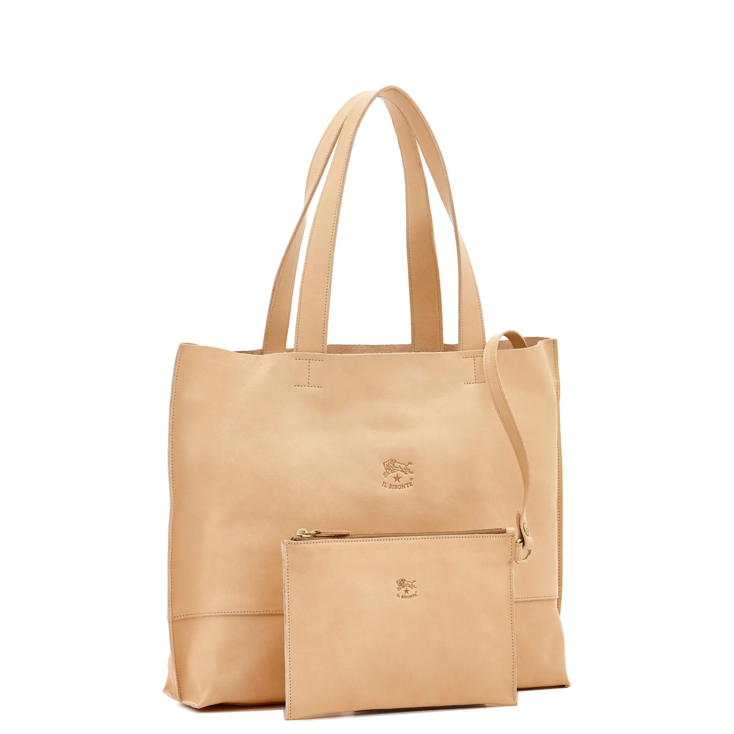 Talamone Women's tote bag in leather color natural