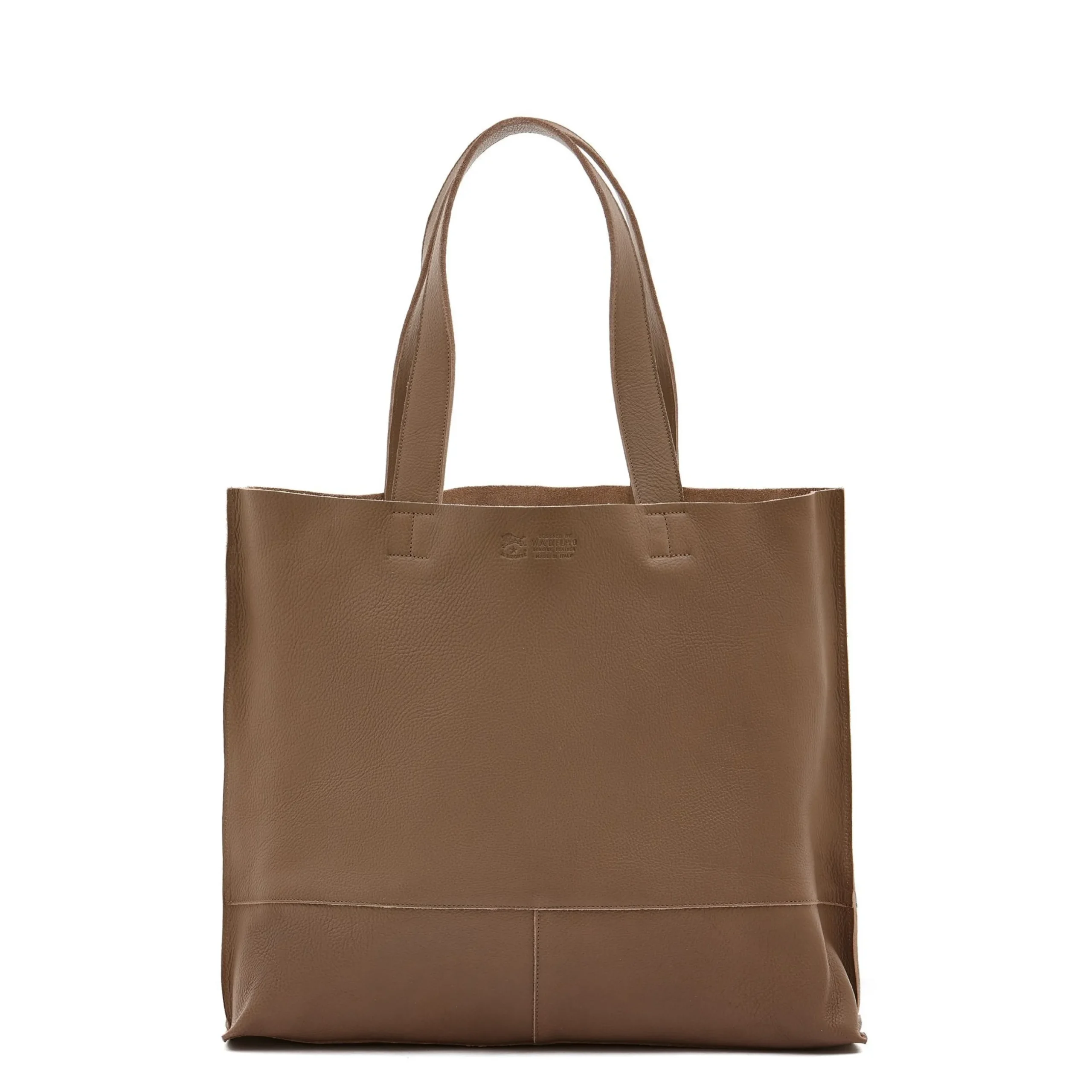 Talamone Women's tote bag in leather color light grey