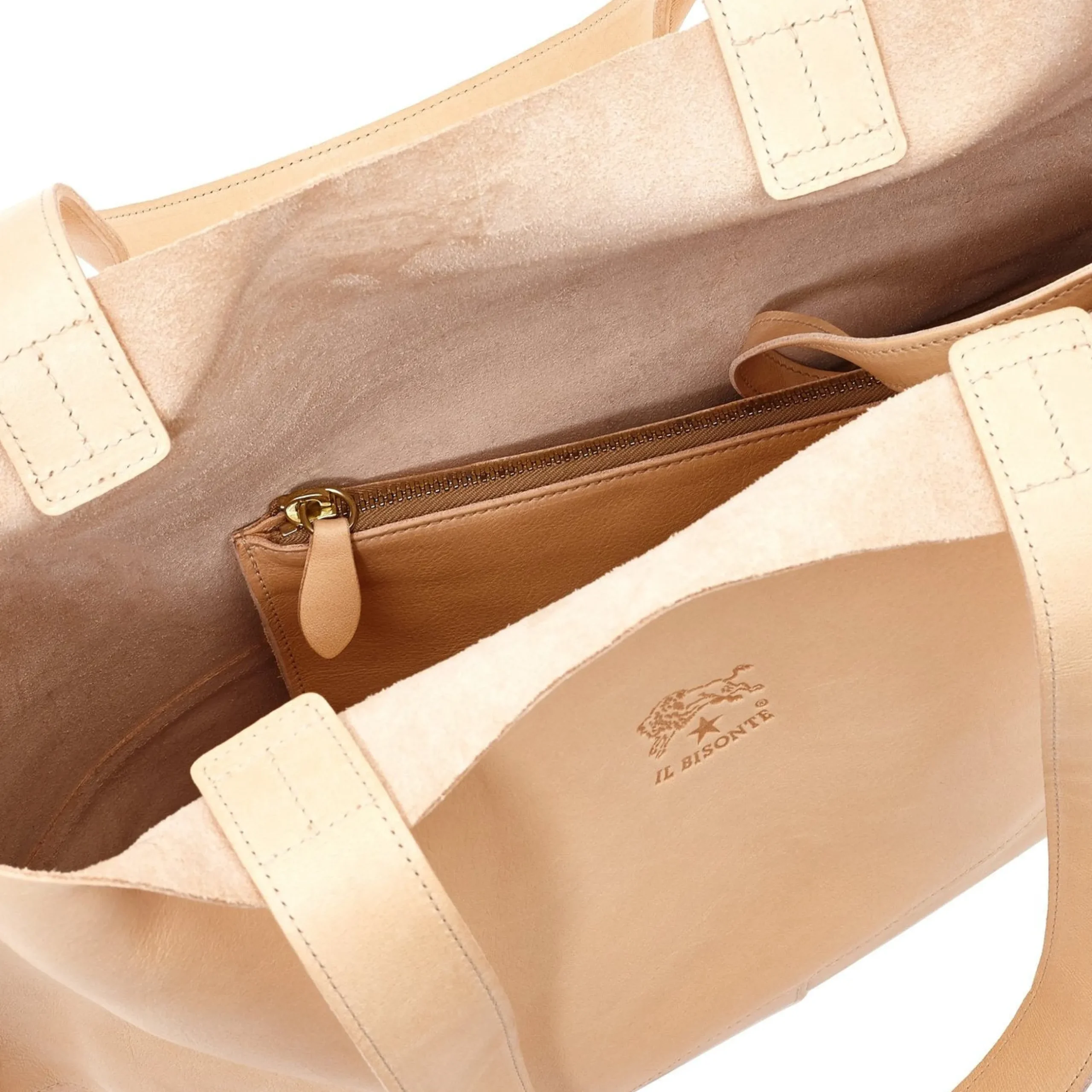 Talamone Women's tote bag in leather color natural