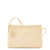 Tessa Women's crossbody bag in leather color milk