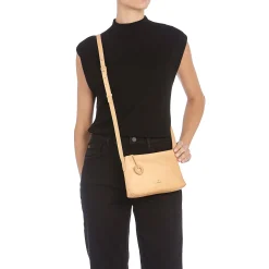 Tessa Women's crossbody bag in leather color natural