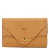 Uffizi Card case in leather color natural