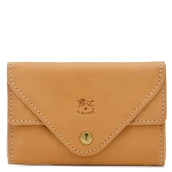 Uffizi Card case in leather color natural