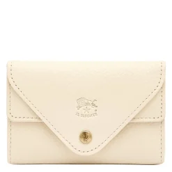 Uffizi Card case in leather color milk