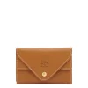 Uffizi Card case in leather color gianduia