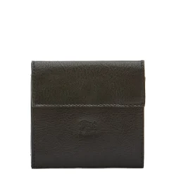 Wallet in leather color black