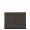 Wallet in leather color black