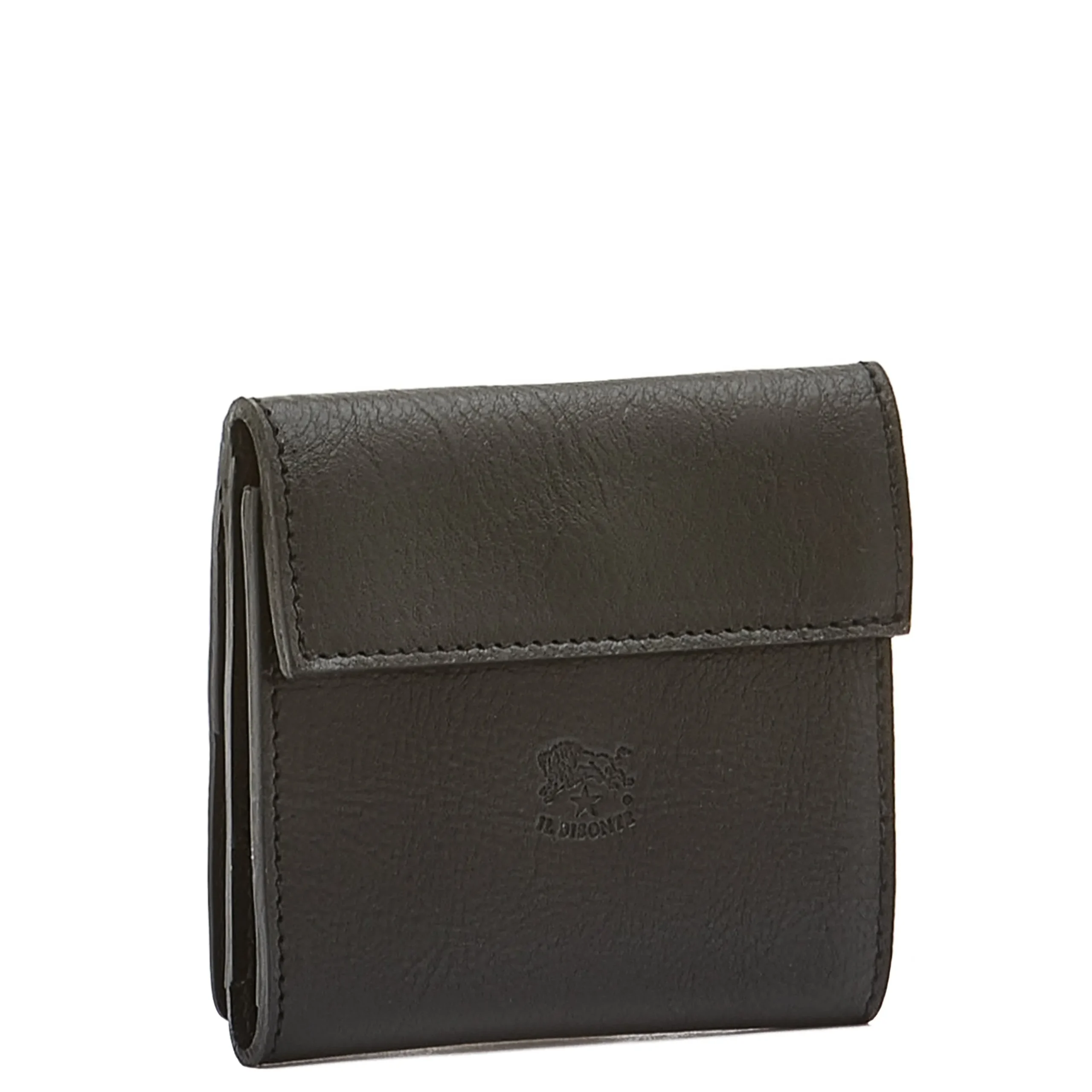 Wallet in leather color black