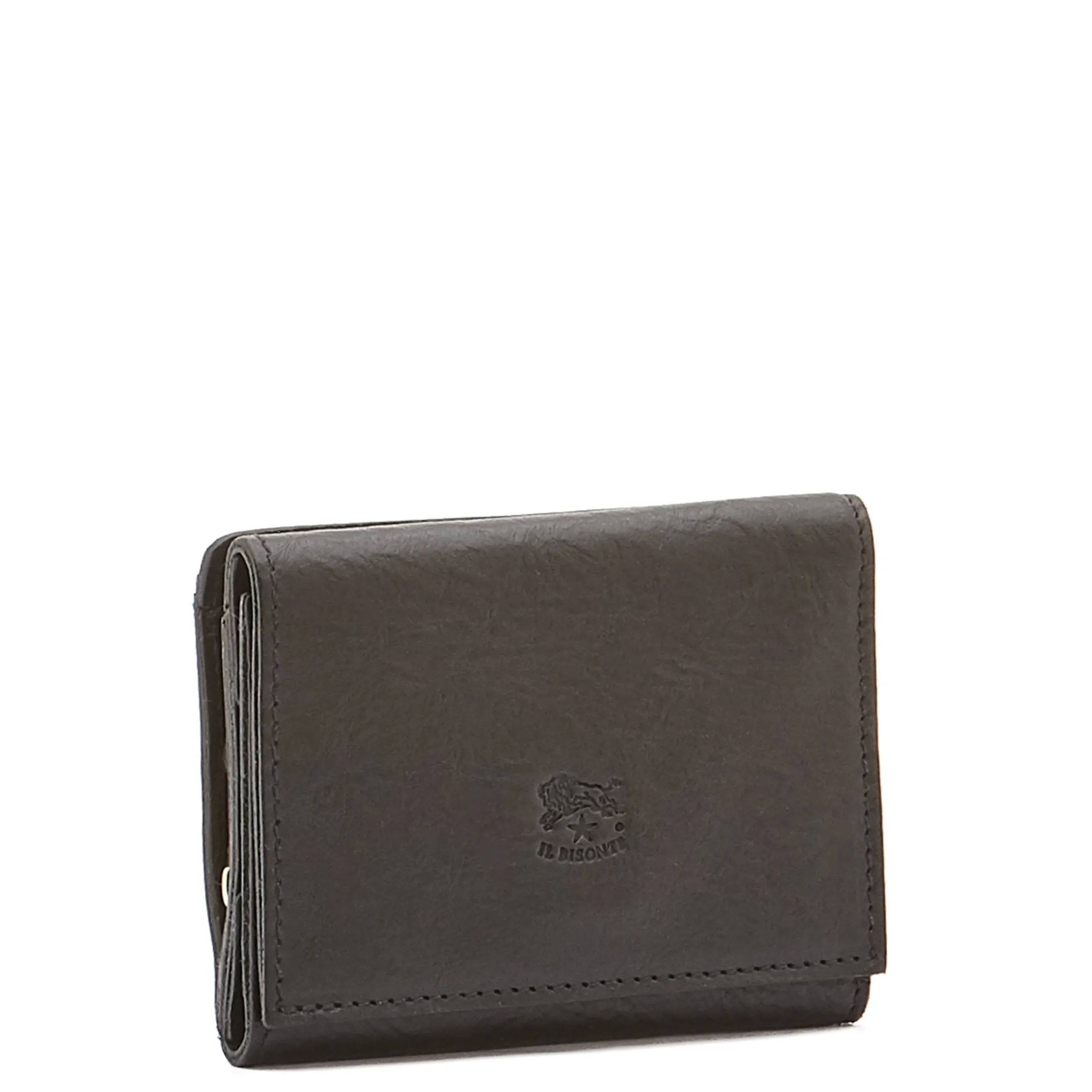 Wallet in leather color black