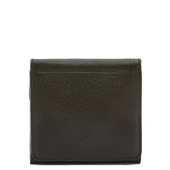 Wallet in leather color black