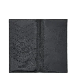 Wallet in leather color black