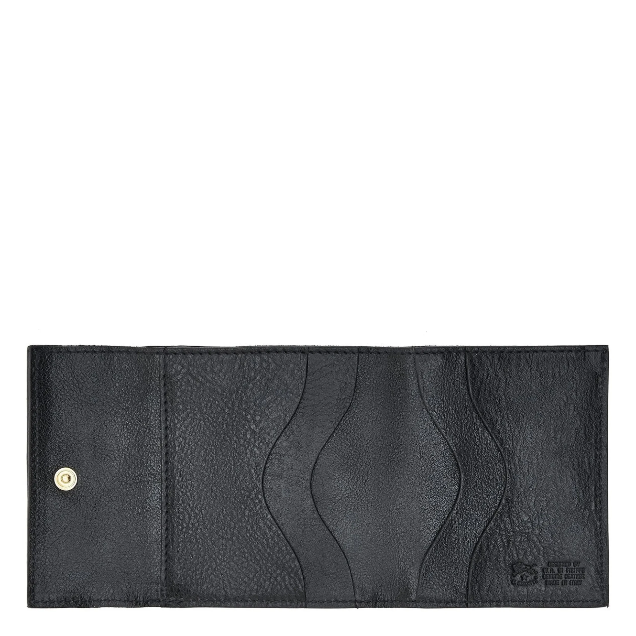 Wallet in leather color black