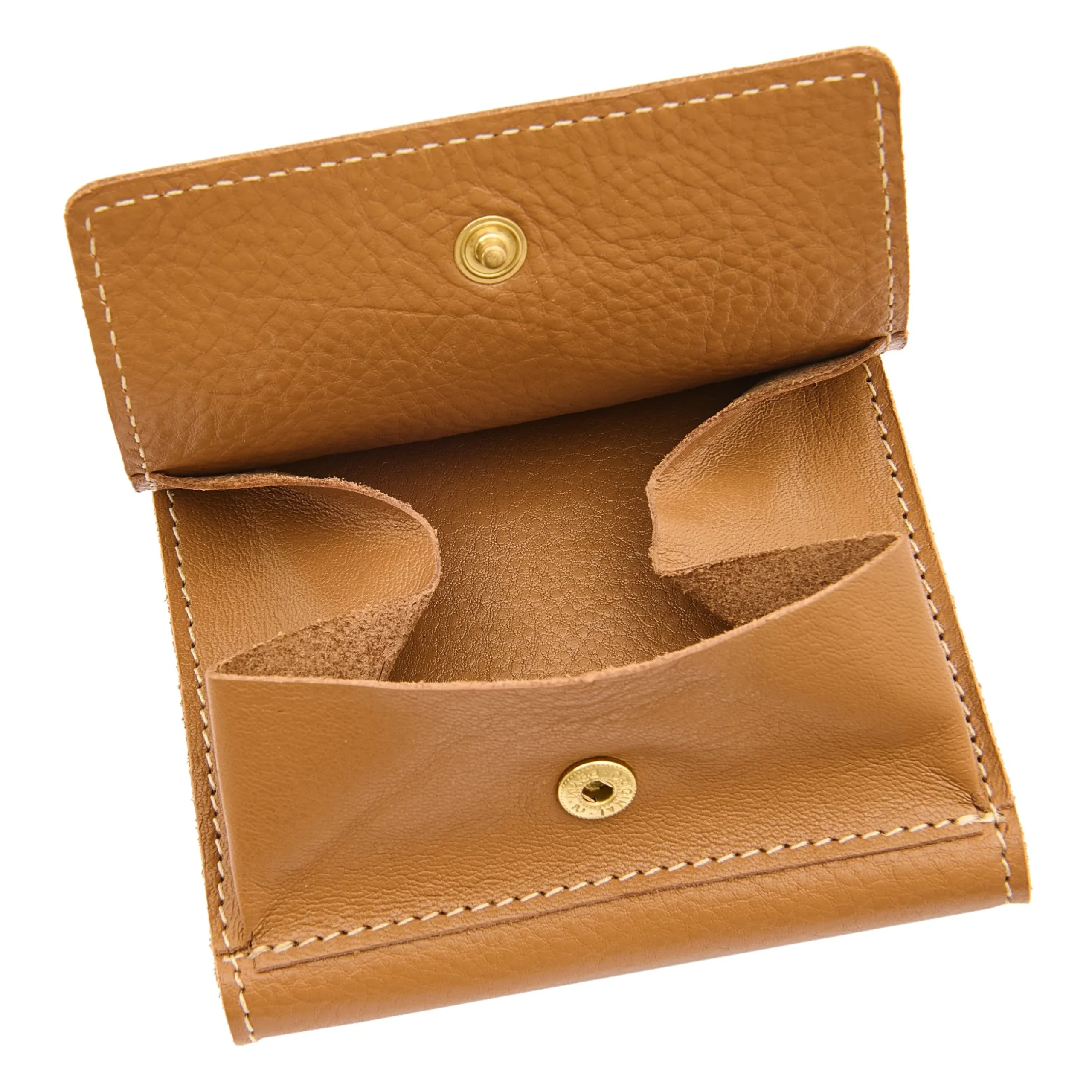 Wallet in leather color gianduia