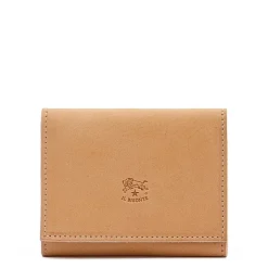 Wallet in leather color natural