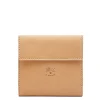 Wallet in leather color natural